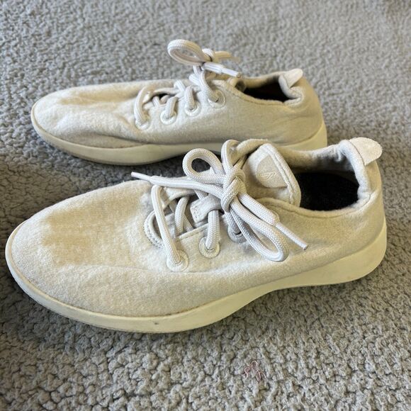 All birds Sneakers Womens 6 White Merino Wool Runners Low Athletic 0320NV1 - Picture 7 of 11